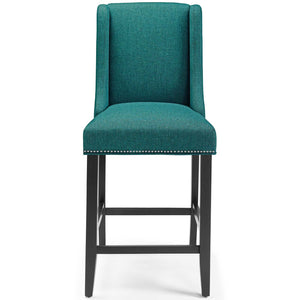 ModwayModway Baron Counter Stool Upholstered Fabric Set of 2 EEI-4016 EEI-4016-TEA- BetterPatio.com