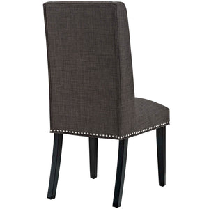 ModwayModway Baron Dining Chair Fabric Set of 2 EEI-2748 EEI-2748-BRN-SET- BetterPatio.com