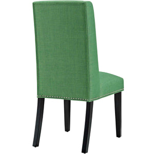 ModwayModway Baron Dining Chair Fabric Set of 2 EEI-2748 EEI-2748-GRN-SET- BetterPatio.com