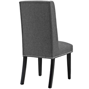 ModwayModway Baron Dining Chair Fabric Set of 2 EEI-2748 EEI-2748-GRY-SET- BetterPatio.com