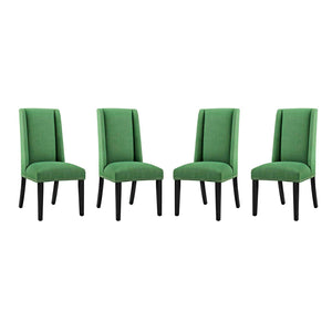 ModwayModway Baron Dining Chair Fabric Set of 4 EEI-3503 EEI-3503-GRN- BetterPatio.com