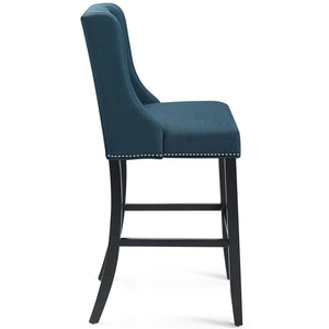 ModwayModway Baron Upholstered Fabric Bar Stool EEI-3737 EEI-3737-AZU- BetterPatio.com