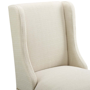 ModwayModway Baron Upholstered Fabric Bar Stool EEI-3737 EEI-3737-BEI- BetterPatio.com