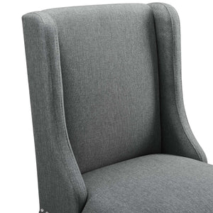 ModwayModway Baron Upholstered Fabric Bar Stool EEI-3737 EEI-3737-GRY- BetterPatio.com