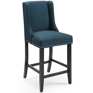 ModwayModway Baron Upholstered Fabric Counter Stool EEI-3735 EEI-3735-AZU- BetterPatio.com