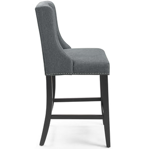 ModwayModway Baron Upholstered Fabric Counter Stool EEI-3735 EEI-3735-GRY- BetterPatio.com