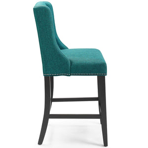 ModwayModway Baron Upholstered Fabric Counter Stool EEI-3735 EEI-3735-TEA- BetterPatio.com