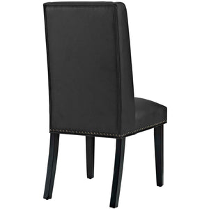 ModwayModway Baron Vinyl Dining Chair EEI-2232 EEI-2232-BLK- BetterPatio.com