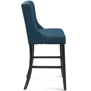 ModwayModway Baronet Bar Stool Upholstered Fabric Set of 2 EEI-4022 EEI-4022-AZU- BetterPatio.com