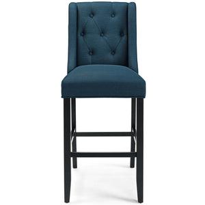 ModwayModway Baronet Bar Stool Upholstered Fabric Set of 2 EEI-4022 EEI-4022-AZU- BetterPatio.com