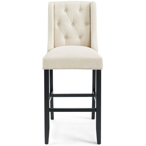 ModwayModway Baronet Bar Stool Upholstered Fabric Set of 2 EEI-4022 EEI-4022-BEI- BetterPatio.com