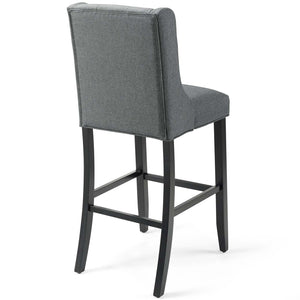 ModwayModway Baronet Bar Stool Upholstered Fabric Set of 2 EEI-4022 EEI-4022-GRY- BetterPatio.com