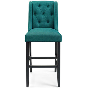 ModwayModway Baronet Bar Stool Upholstered Fabric Set of 2 EEI-4022 EEI-4022-TEA- BetterPatio.com