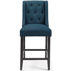 ModwayModway Baronet Counter Bar Stool Upholstered Fabric Set of 2 EEI-4020 EEI-4020-AZU- BetterPatio.com