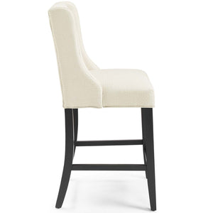 ModwayModway Baronet Counter Bar Stool Upholstered Fabric Set of 2 EEI-4020 EEI-4020-BEI- BetterPatio.com