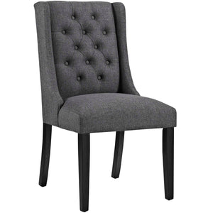 ModwayModway Baronet Dining Chair Fabric Set of 2 EEI-3557 EEI-3557-GRY- BetterPatio.com