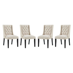ModwayModway Baronet Dining Chair Fabric Set of 4 EEI-3558 EEI-3558-BEI- BetterPatio.com