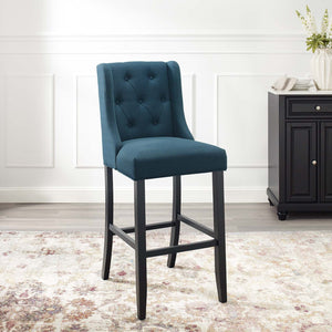 ModwayModway Baronet Tufted Button Upholstered Fabric Bar Stool EEI-3741 EEI-3741-AZU- BetterPatio.com