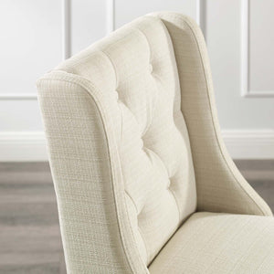 ModwayModway Baronet Tufted Button Upholstered Fabric Bar Stool EEI-3741 EEI-3741-BEI- BetterPatio.com