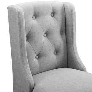 ModwayModway Baronet Tufted Button Upholstered Fabric Bar Stool EEI-3741 EEI-3741-LGR- BetterPatio.com