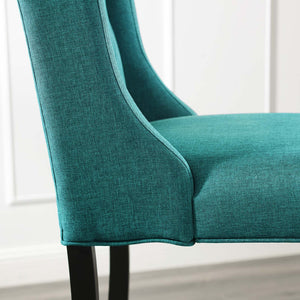 ModwayModway Baronet Tufted Button Upholstered Fabric Bar Stool EEI-3741 EEI-3741-TEA- BetterPatio.com