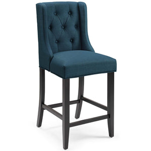 ModwayModway Baronet Tufted Button Upholstered Fabric Counter Stool EEI-3739 EEI-3739-AZU- BetterPatio.com