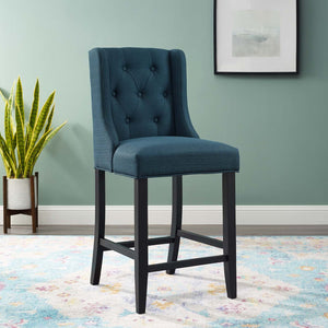 ModwayModway Baronet Tufted Button Upholstered Fabric Counter Stool EEI-3739 EEI-3739-AZU- BetterPatio.com