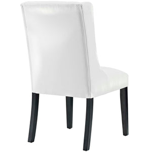 ModwayModway Baronet Vinyl Dining Chair EEI-3923 EEI-3923-WHI- BetterPatio.com