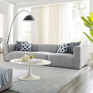 ModwayModway Bartlett Upholstered Fabric 3-Piece Sofa EEI-4514 EEI-4514-LGR- BetterPatio.com