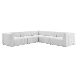 ModwayModway Bartlett Upholstered Fabric 5-Piece Sectional Sofa EEI-4531 EEI-4531-IVO- BetterPatio.com