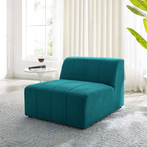 ModwayModway Bartlett Upholstered Fabric Armless Chair EEI-4398 EEI-4398-TEA- BetterPatio.com