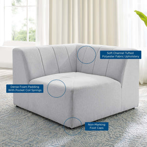 ModwayModway Bartlett Upholstered Fabric Corner Chair EEI-4402 EEI-4402-IVO- BetterPatio.com