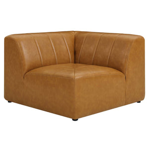 ModwayModway Bartlett Vegan Leather 4-Piece Sectional Sofa EEI-4519 EEI-4519-TAN- BetterPatio.com