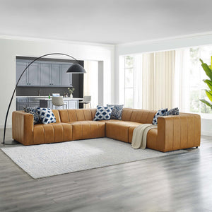 ModwayModway Bartlett Vegan Leather 5-Piece Sectional Sofa EEI-4532 EEI-4532-TAN- BetterPatio.com