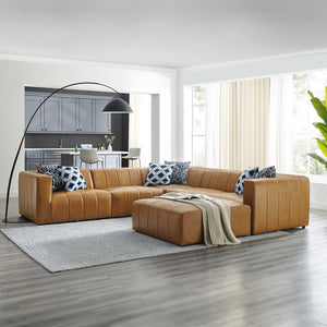 ModwayModway Bartlett Vegan Leather 6-Piece Sectional Sofa EEI-4534 EEI-4534-TAN- BetterPatio.com