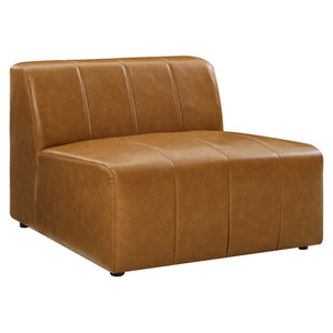 ModwayModway Bartlett Vegan Leather Armless Chair EEI-4399 EEI-4399-TAN- BetterPatio.com