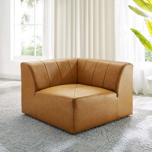 ModwayModway Bartlett Vegan Leather Corner Chair EEI-4403 EEI-4403-TAN- BetterPatio.com