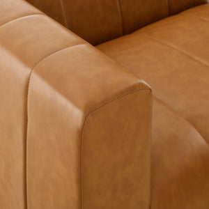 ModwayModway Bartlett Vegan Leather Left-Arm Chair EEI-4397 EEI-4397-TAN- BetterPatio.com