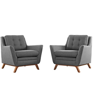 ModwayModway Beguile 2 Piece Upholstered Fabric Living Room Set EEI-2185 EEI-2185-DOR-SET- BetterPatio.com