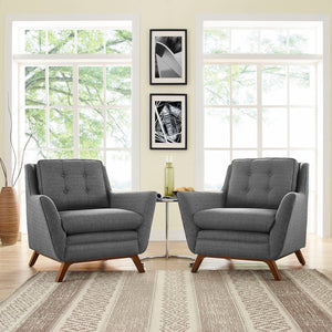 ModwayModway Beguile 2 Piece Upholstered Fabric Living Room Set EEI-2185 EEI-2185-DOR-SET- BetterPatio.com