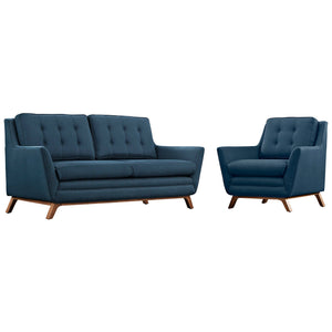 ModwayModway Beguile Living Room Set Upholstered Fabric Set of 2 EEI-2432 EEI-2432-AZU-SET- BetterPatio.com