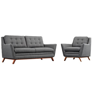 ModwayModway Beguile Living Room Set Upholstered Fabric Set of 2 EEI-2432 EEI-2432-DOR-SET- BetterPatio.com