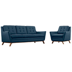 ModwayModway Beguile Living Room Set Upholstered Fabric Set of 2 EEI-2433 EEI-2433-AZU-SET- BetterPatio.com