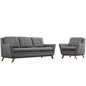 ModwayModway Beguile Living Room Set Upholstered Fabric Set of 2 EEI-2433 EEI-2433-DOR-SET- BetterPatio.com