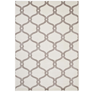 ModwayModway Beltara Chain Link Transitional Trellis 5x8 Area Rug R-1129-58 R-1129C-58- BetterPatio.com