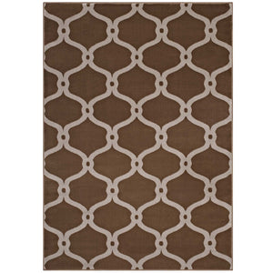 ModwayModway Beltara Chain Link Transitional Trellis 8x10 Area Rug R-1129-810 R-1129A-810- BetterPatio.com