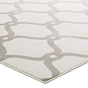 ModwayModway Beltara Chain Link Transitional Trellis 8x10 Area Rug R-1129-810 R-1129C-810- BetterPatio.com