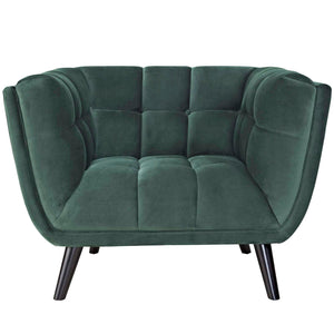 ModwayModway Bestow 2 Piece Performance Velvet Armchair Set EEI-2983 EEI-2983-GRN-SET- BetterPatio.com