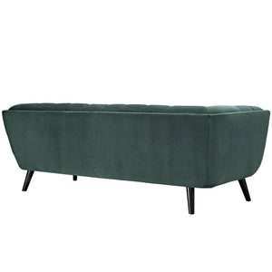 ModwayModway Bestow 2 Piece Performance Velvet Sofa and Armchair Set EEI-2980 EEI-2980-GRN-SET- BetterPatio.com