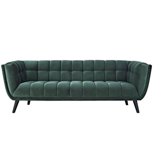 ModwayModway Bestow 2 Piece Performance Velvet Sofa and Loveseat Set EEI-2979 EEI-2979-GRN-SET- BetterPatio.com